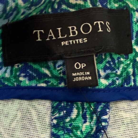 Talbots Tropical Ikat Medallion Shorts Size Petite 0P Resort Wear Preppy Casual - Picture 4 of 12